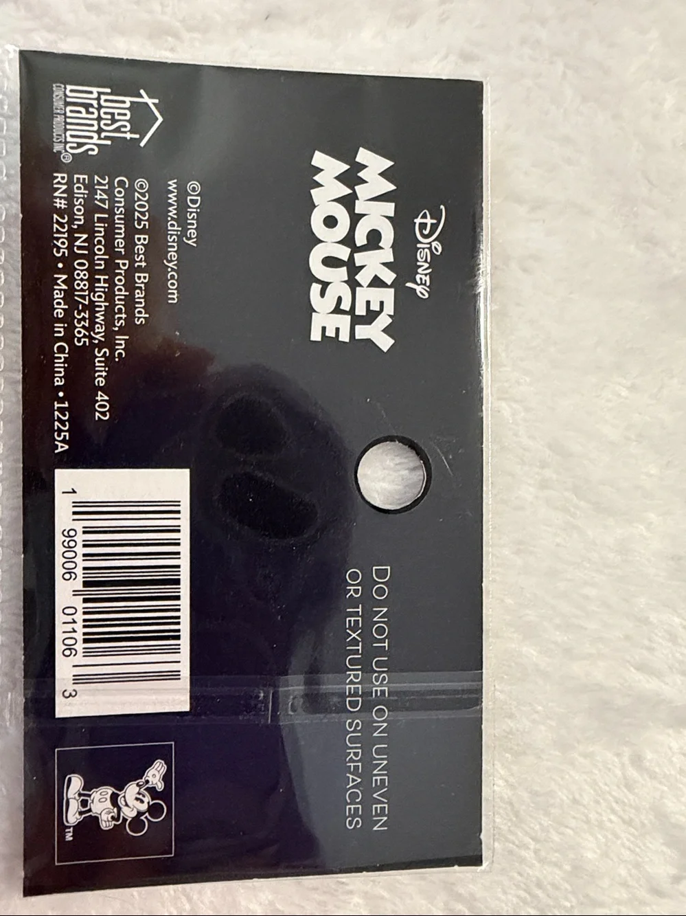 Disney Mickey Mouse Blue Green Cream Foam Tub Treads (4 Pack)